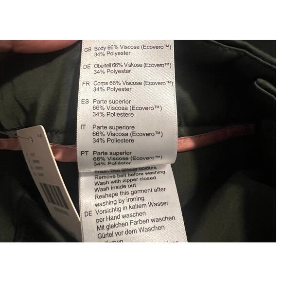 Scotch And Soda Faye High-Rise Tapered Leg Satin Cargo Pant Women's Large NEW - Picture 16 of 16